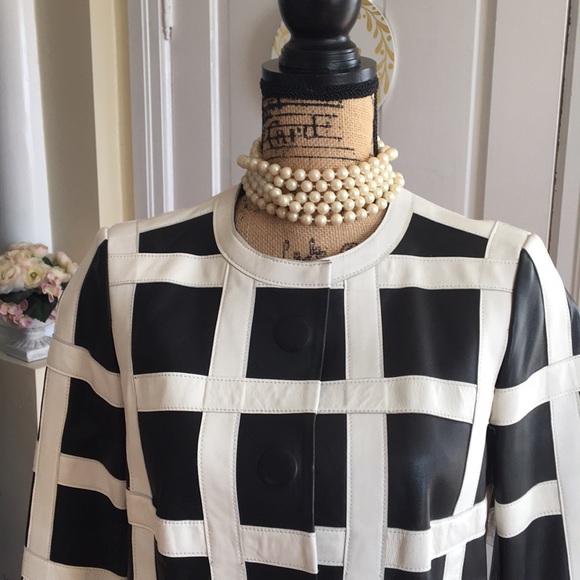 CARLISLE • Gorgeous HIGHRISE Leather Jacket $1395 Retail - Picture 5 of 16